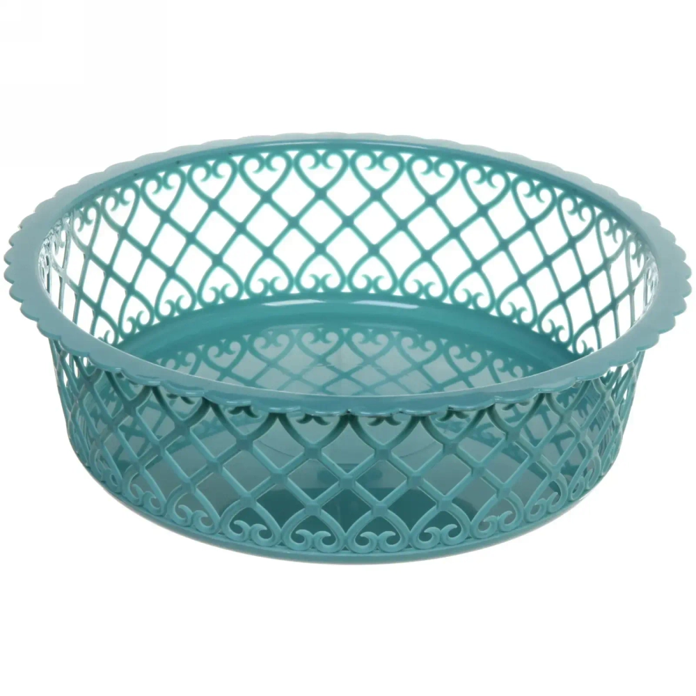 Сухарница пластиковая «Астория» 25*7,5см, морская волна