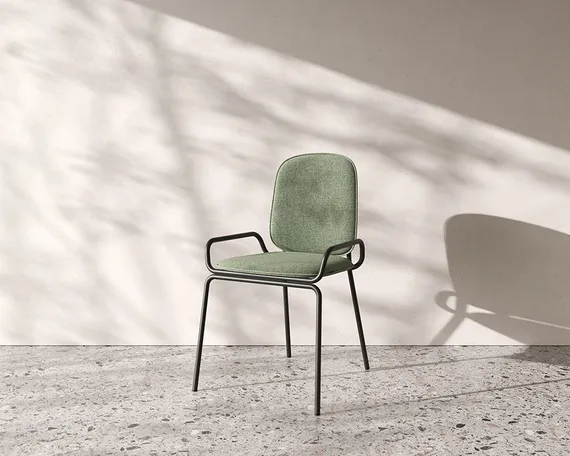 Стул Ror, 2 Frame, зеленая рогожка