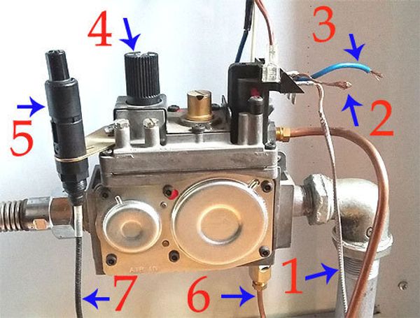 Неисправность газовых котлов с газовым клапаном 820 Nova.