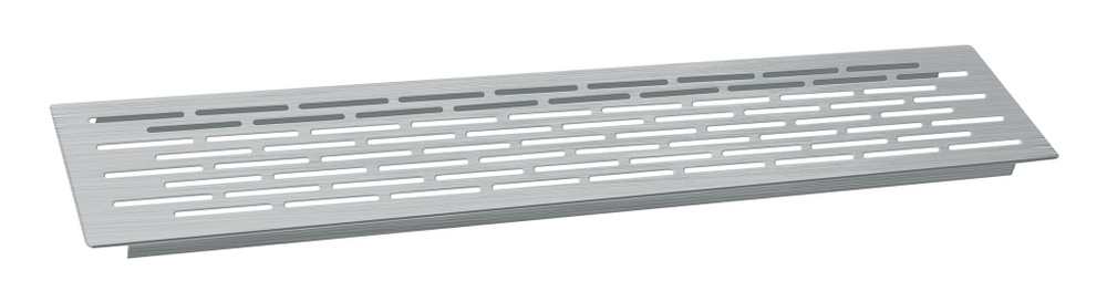 Решетка вентиляционная KK-D50100-06, 500x100мм, шлифованная сталь, алюминий &lt;25&gt;