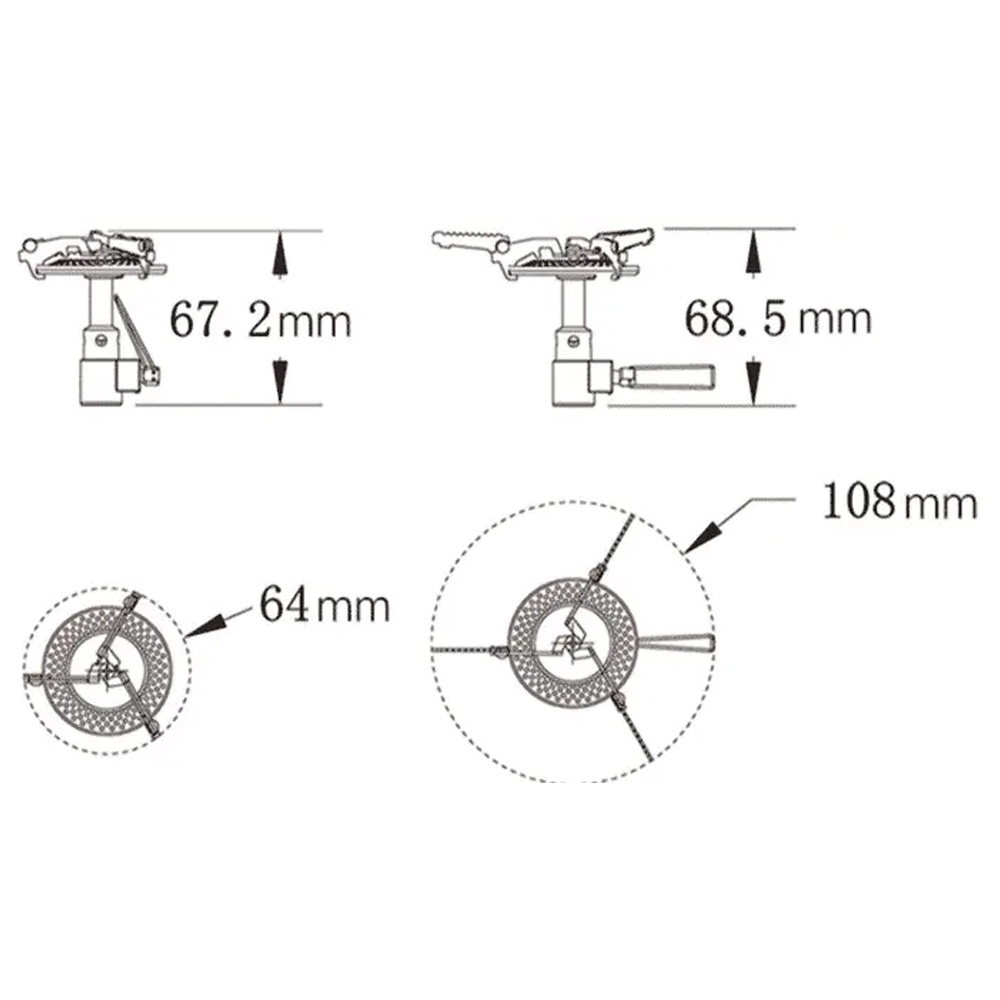 Tramp горелка туристическая складная TRG-048 (Титан)