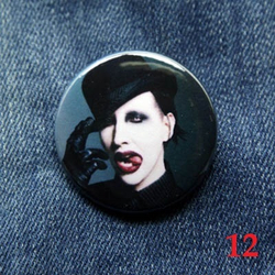 Значок Marilyn Manson 36 мм ( в ассортименте )