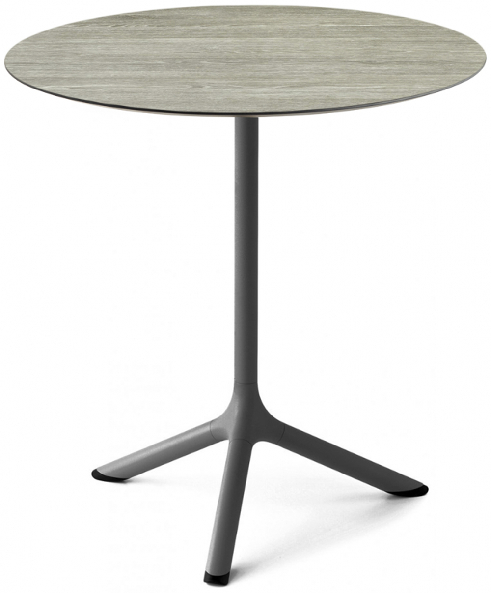 Стол ламинированный обеденный Scab Design Tripe, антрацит, состаренный серый дуб