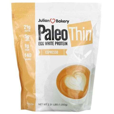 Животный белок Julian Bakery, Paleo Thin, яичный белок, эспрессо, 1050 г (2,31 фунта)