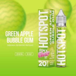 Купить Hotspot Don't Chew It Salt 30 мл - Green Apple Bubble Gum (18 мг)