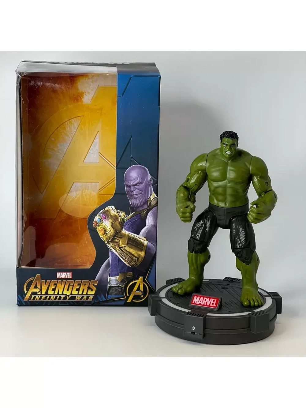 Фигурка игрушка Халк Марвел Супергерои ZD Toys 1606-14 свет