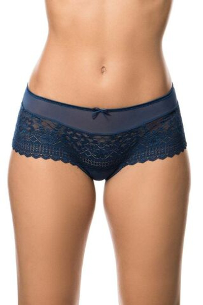 Трусы-шорты Melody из эластичного кружева (Размер: 48) (Цвет: синий)