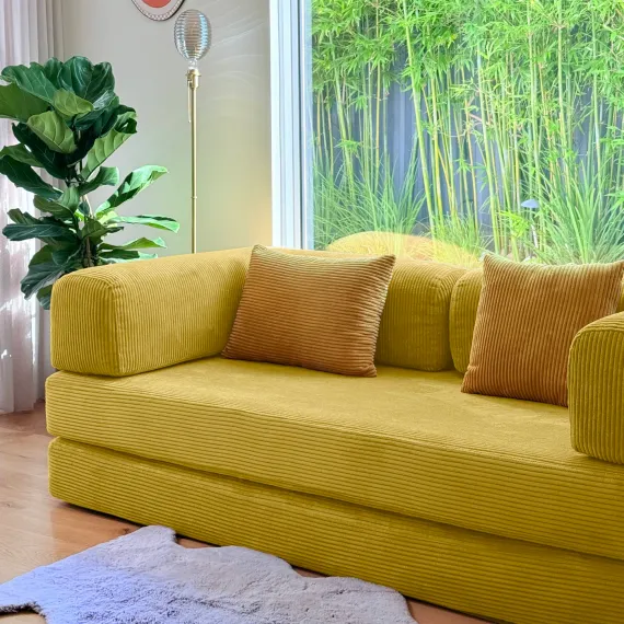 Диван Teddy, горчичный