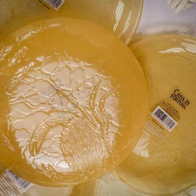 Тарелка закусочная 21,5 см Casa Di Fortuna MonoCrab оранжевая