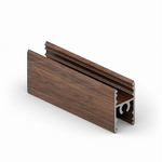 Рамка средняя двери - центральный ригель (5,40 м) Мокко глянец