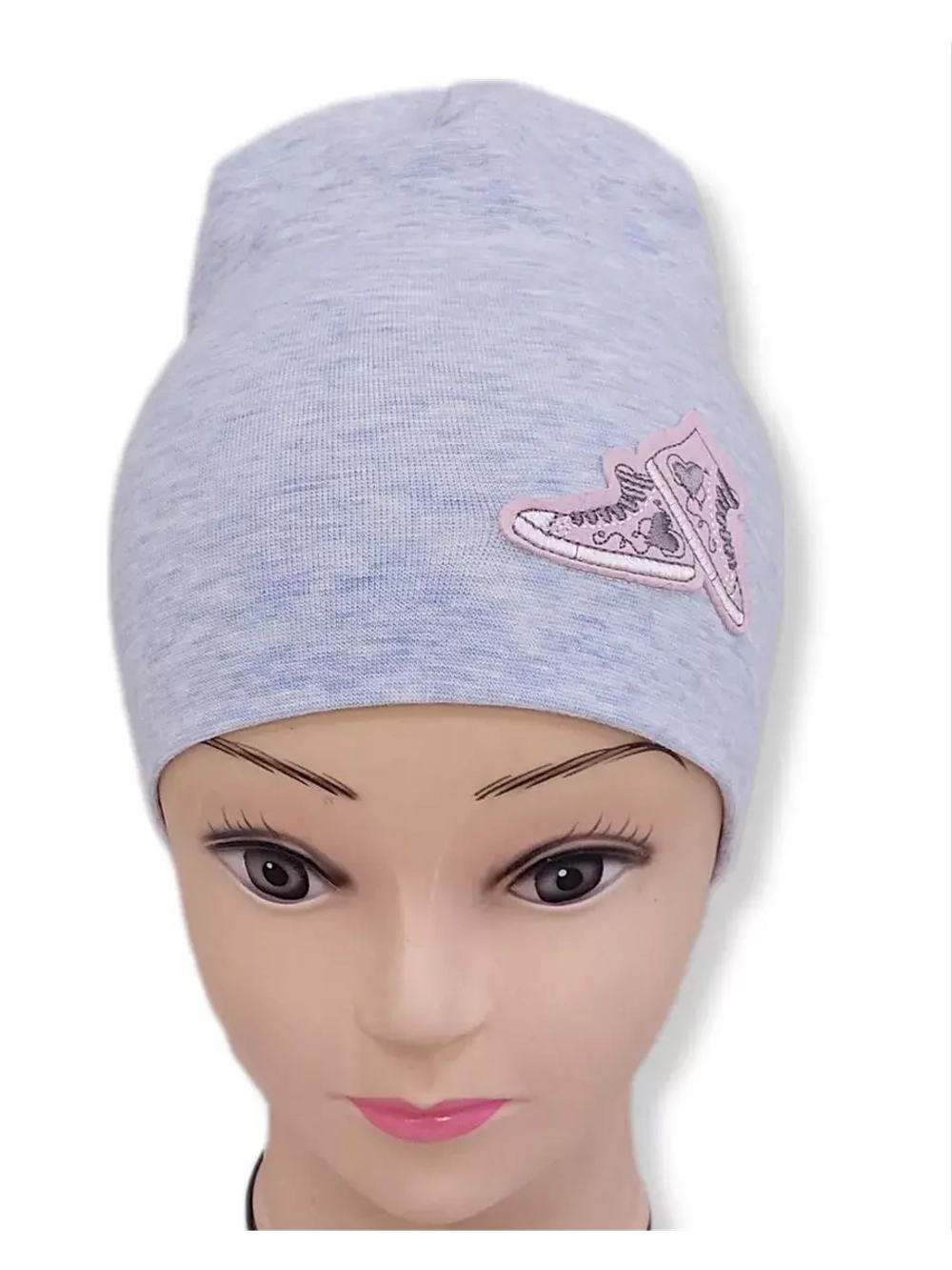 Шапка двухсторонняя трикотаж детская