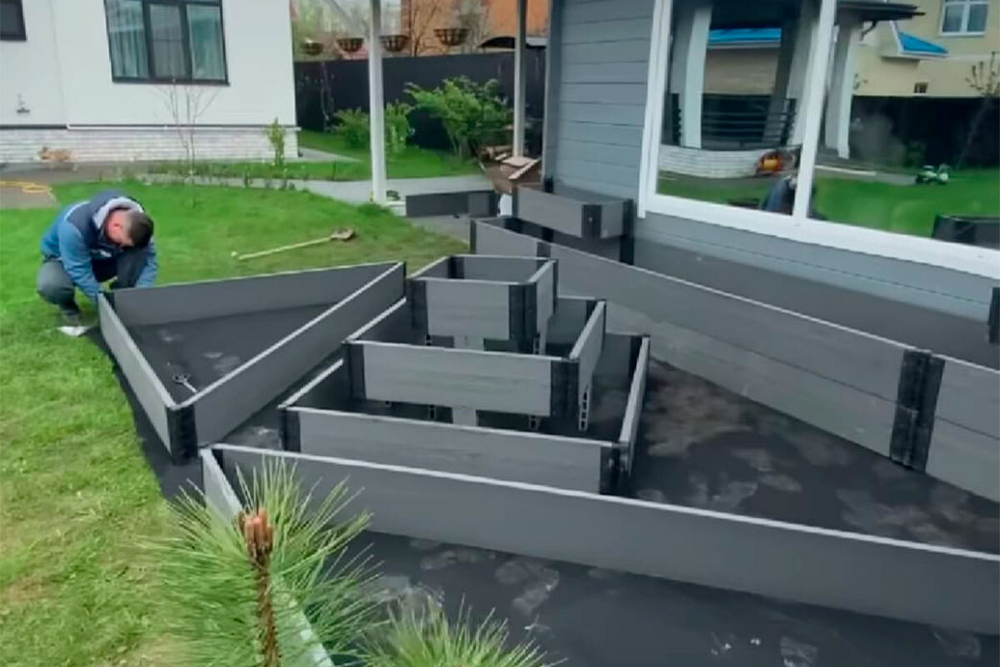 Доска грядочная NauticPrime 300*30*2950мм, серый