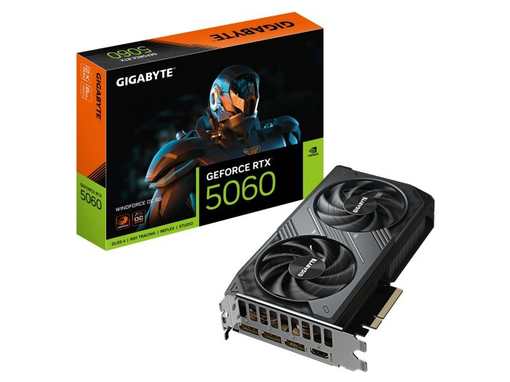 Видеокарта Gigabyte Nvidia GeForce RTX 5060 WINDFORCE [GV-N5060WF2OC-8GD]
