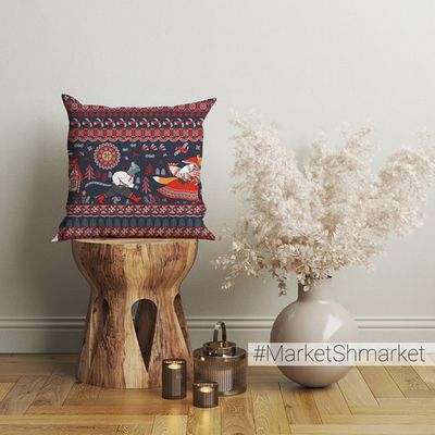 Наволочка декоративная с принтом 