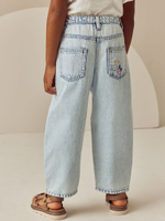 Джинсы с вышивкой для девочки Next AC2-519, Голубой