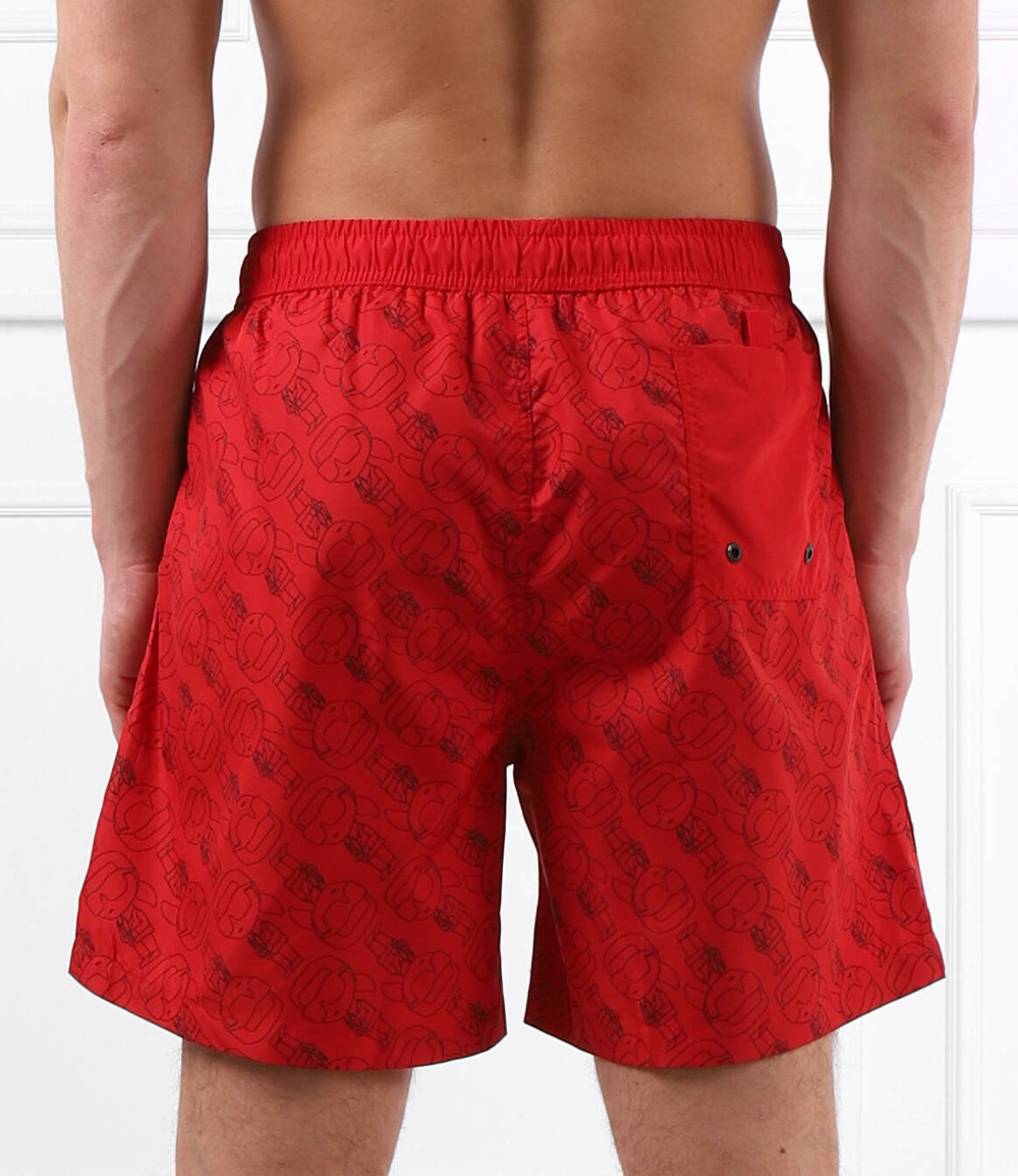Ikonik 2.0 aop med boardshorts Karl Lagerfeld - красный(230M2212)