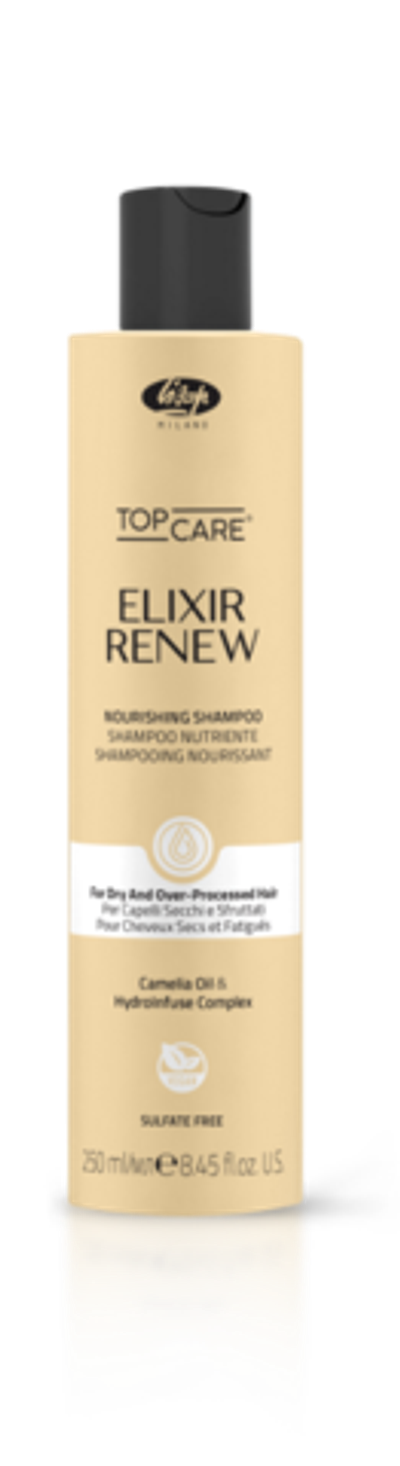 Увлажняющий и восстанавливающий шампунь для сухих и поврежденных волос - Lisap Elixir Renew 250 мл