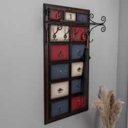 Вешалка настенная Пандора 3 Орех Mix Bright