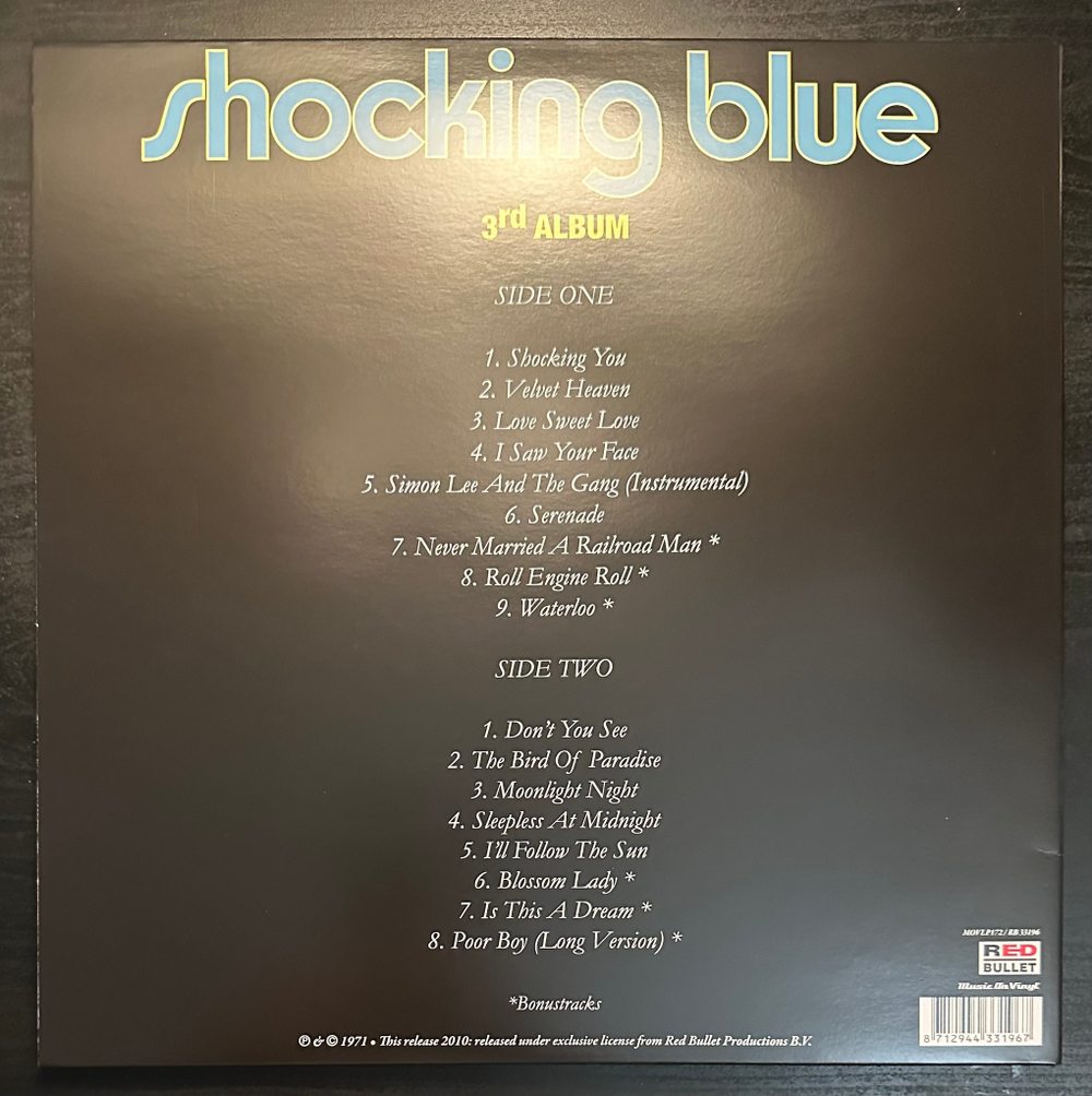 Shocking Blue- 3rd Album (Европа 2010г.)