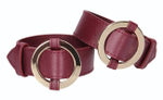 Бордовые наручники Halo Wrist & Ankle Cuffs (Цвет: бордовый)