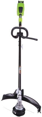 Триммер струнный аккумуляторный GREENWORKS GD40BC, 40В,35см, б/щ, с ножом, с 1АКБ 4Ач и ЗУ  (1301507UB)