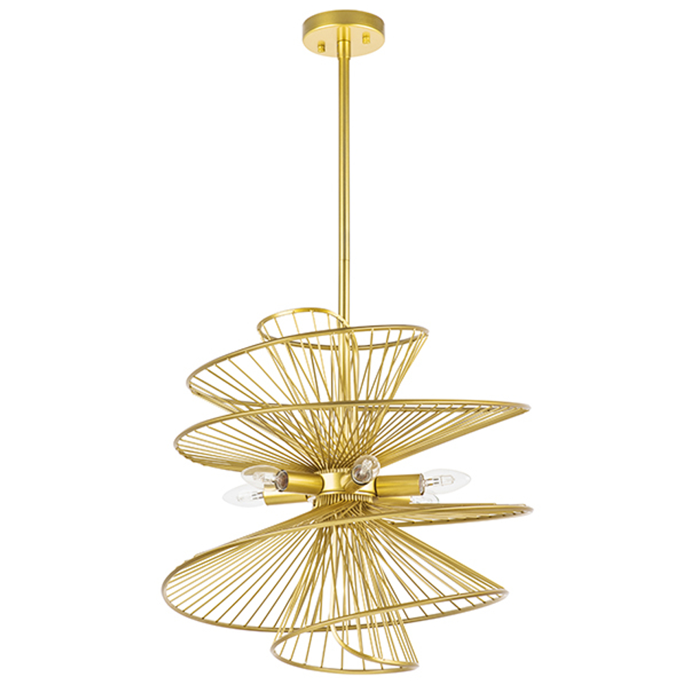 728163 Люстра ZETA 6х40W E14 ЗОЛОТО