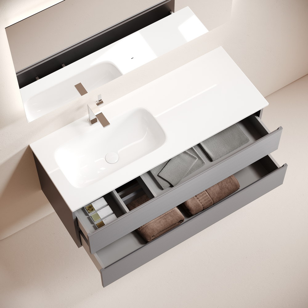 Тумба подвесная Sancos Folk левая 1195х445х500, FL120LGS