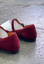 Mary Jane Round // Bordo // Suede