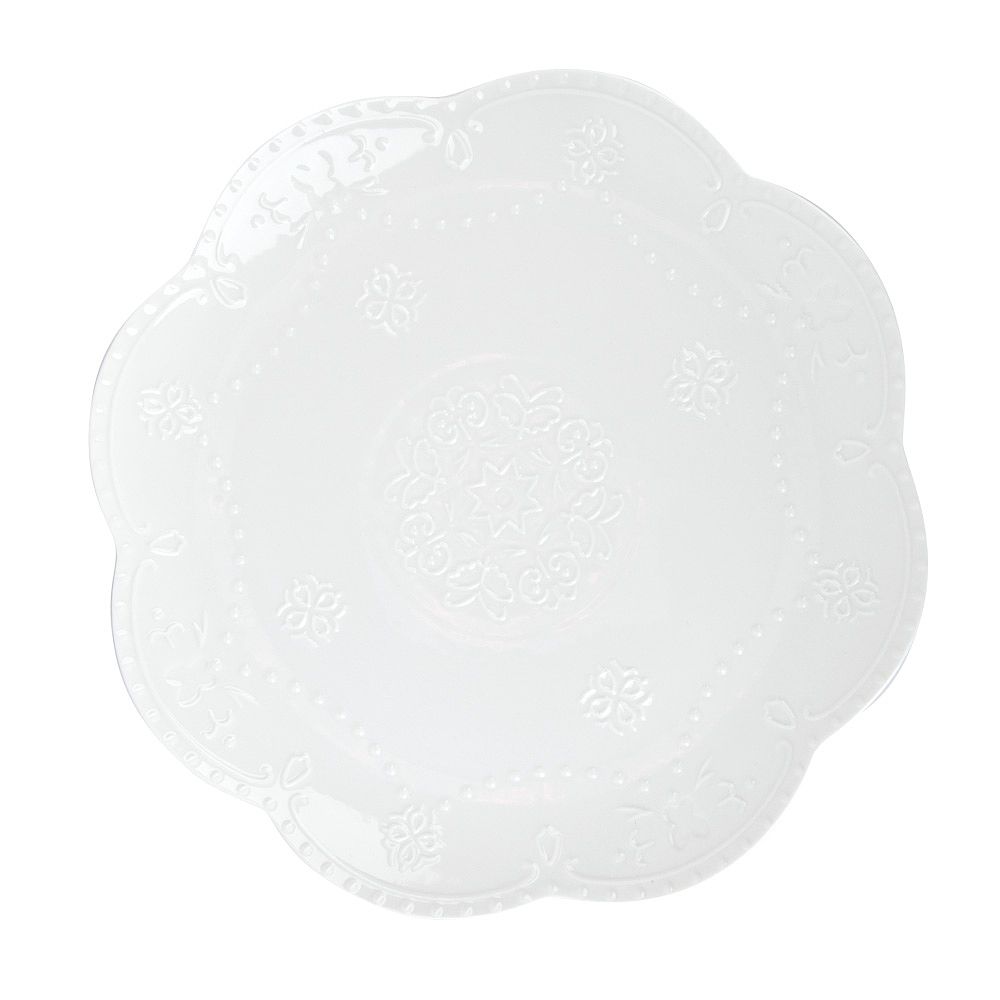 Блюдо " " 27х27х2,5см (min6) (фарфор) (транспортная упаковка)