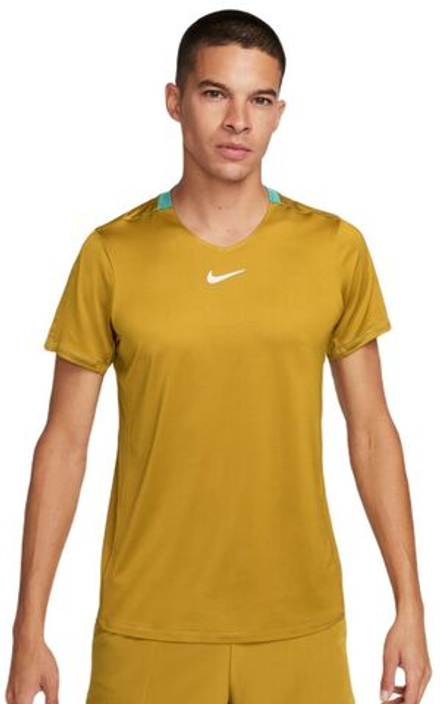 Мужская теннисная футболка Nike Court Dri-Fit Advantage Crew Top - Коричневый