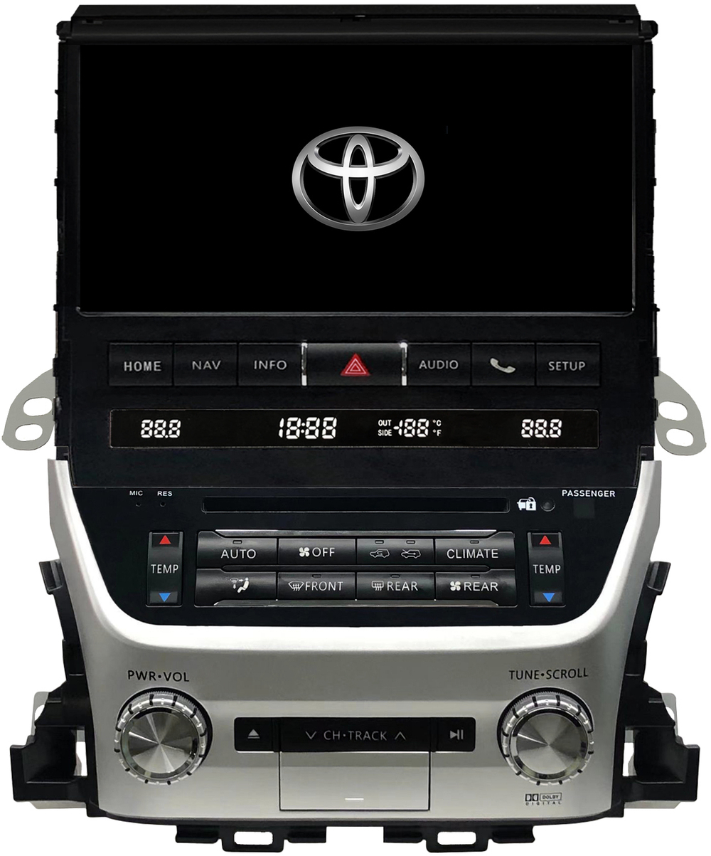 Магнитола для Toyota Land Cruiser 200 2007-2015 (с JBL и 360) - Carmedia ZF-1005FH дисплей 10.1" на Android 10, 8Гб+256Гб, CarPlay, SIM-слот
