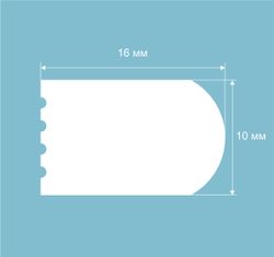 Молдинг Ecopolymer, 10x16 мм