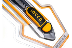 INGCO Нож строительный алюминиевый 100x18мм INDUSTRIAL HKNS1808