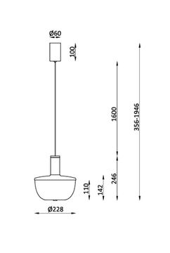 Подвес 12W 4000K 4313-1P золото Flaska Favourite