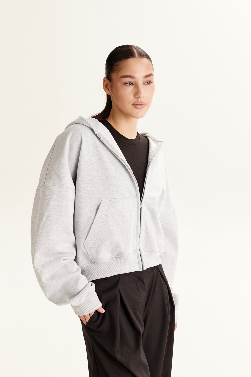 ZIP-HOODIE SDW Uniform - Grey Melange