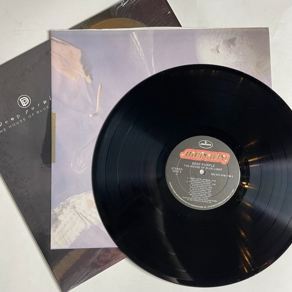 Винтажная виниловая пластинка LP Deep Purple The House Of Blue Light (USA 1987)