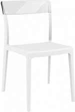 Стул пластиковый Siesta Contract Flash, белый, прозрачный