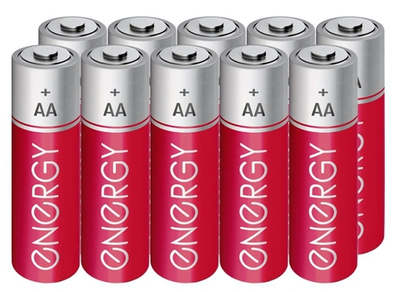 Батарейки солевые ENERGY R6/10S (АА) пальчиковые, в спайке 10 шт