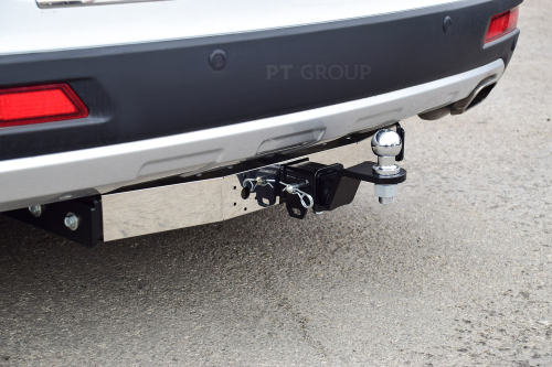 Фаркоп PT GROUP /съемный квадрат/ С нержавеющей Накладкой для HAVAL M6/HAVALH6 2014-(паспорт и сертификат в комплекте)(без электрики) арт.HMS-21-991124.00