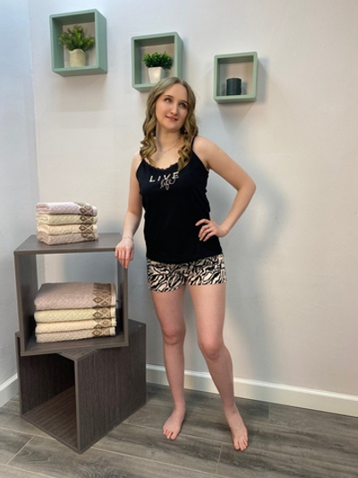 Пижама женская "Клео К.П" П-194 шорты/майка (149)