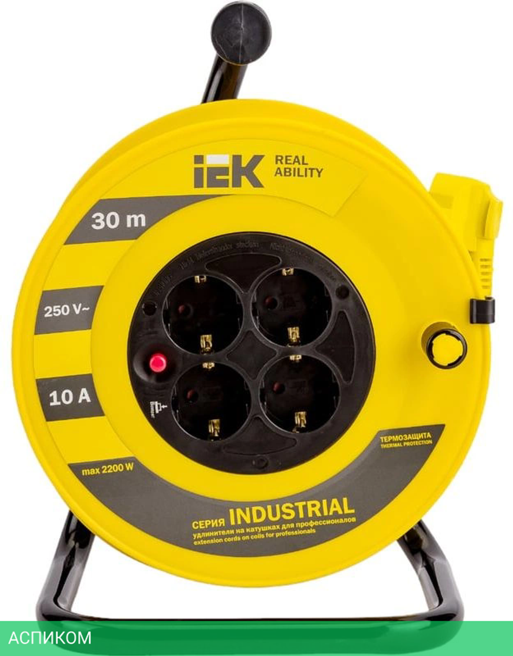 Удлинитель на катушке IEK Industrial УК30 (WKP14-10-04-30)
