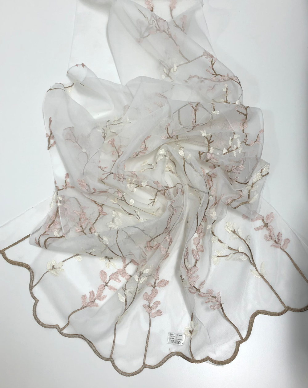 Тюль с вышивкой Sofia арт. Sakura MRT 09 col 08 (высота 300 см, Турция)