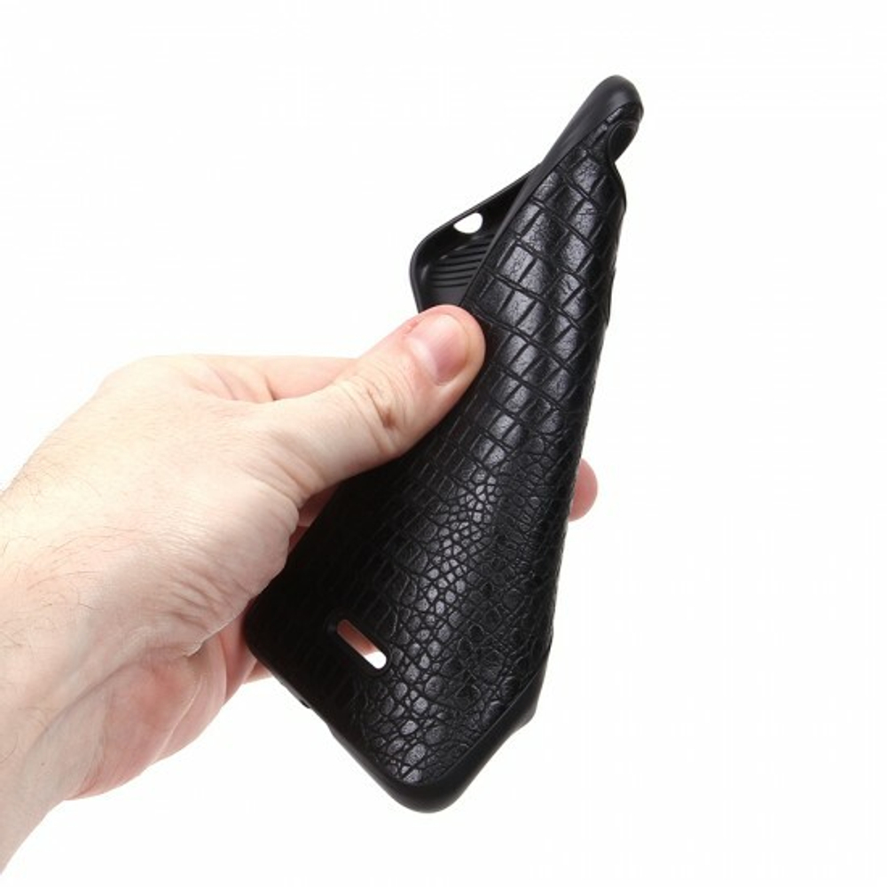 Панель из экокожи Рептилия для Xiaomi Redmi 6, 010027 Коричневый