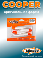 Силиконовая приманка COOPER 4,0"(4шт) 100мм, цвет 031 Red Head