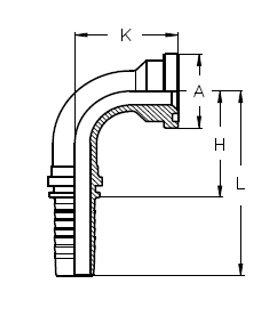 Фитинг DN 16 SF Komatsu 3000 34 (90)