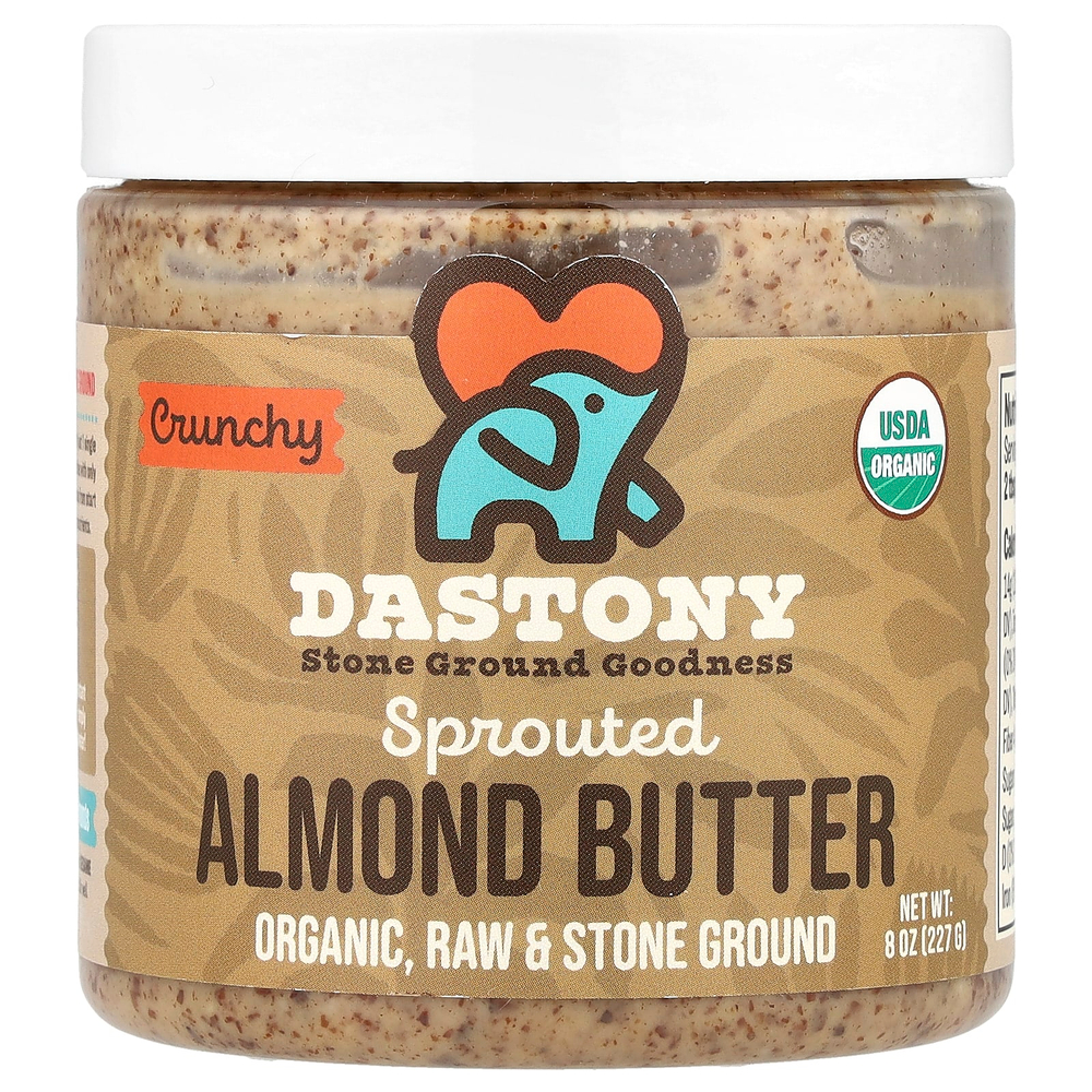Dastony, паста из пророщенного миндаля, с кусочками орехов, 227 г (8 унций)