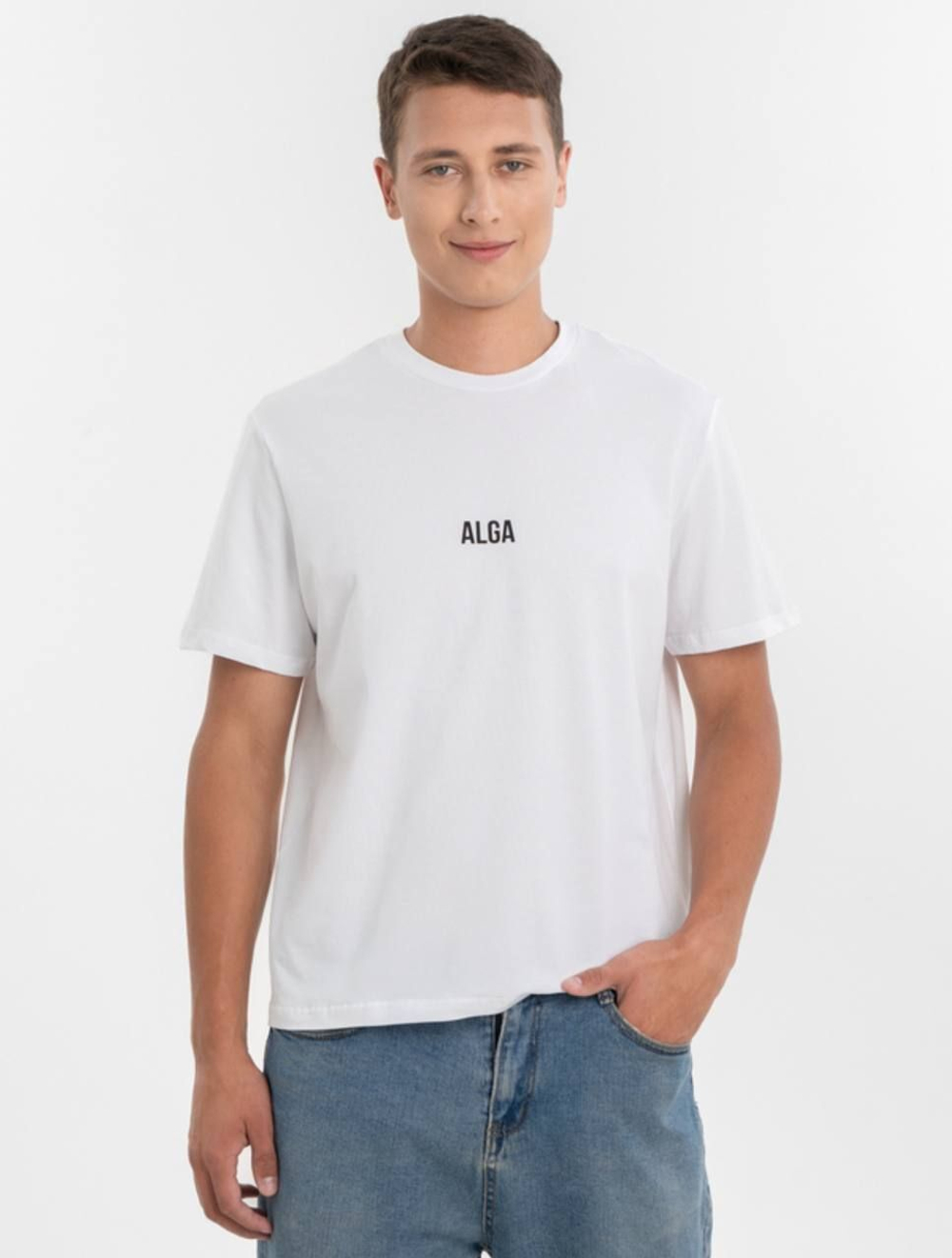 Футболка ALGA белая унисекс мужская женская