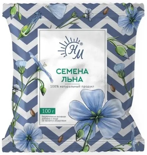 ЛЬНА СЕМЕНА СОЛНАТ 100 г пакет