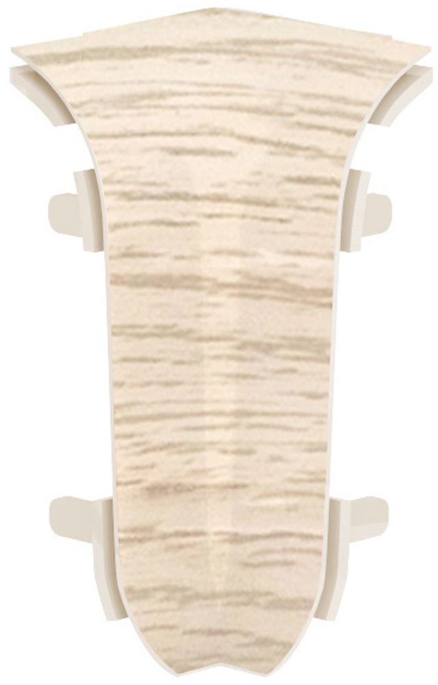 Угол внутр для плинтуса ПВХ 58мм 2шт/уп 5814