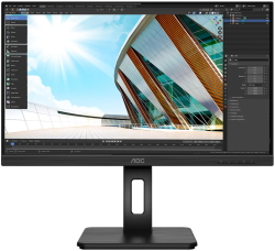 Монитор AOC 24;; 24P2Q 1920x1080 IPS WLED 75Гц 4ms VGA DVI HDMI DisplayPort